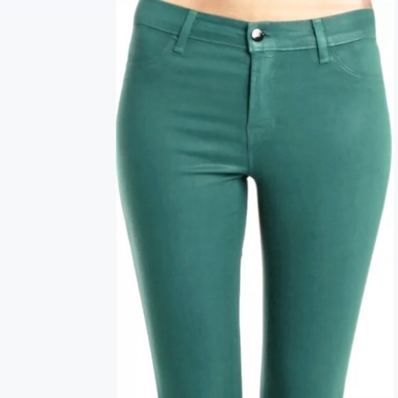 $268 J Brand Green Coated Jeans sz 25 - Picture 6 of 7